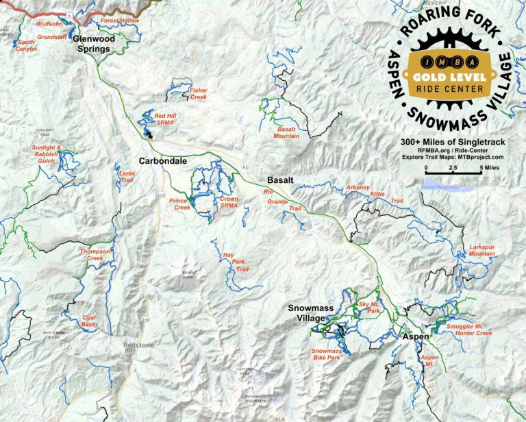 Mountain biking map